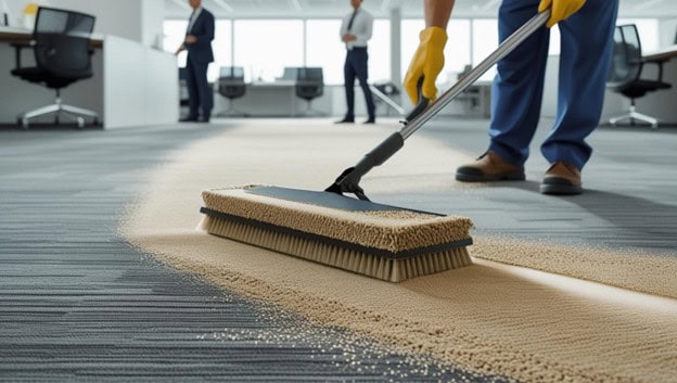 Dry Carpet Cleaning Method