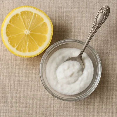 Lemon Juice and Baking Soda Paste