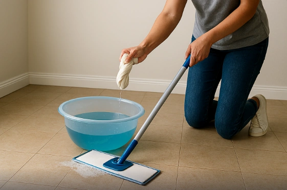 Step 3 - Dampen your Cleaning Tool