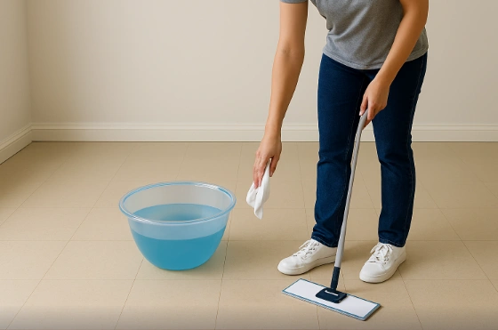 Step 5- Rinse the Floor