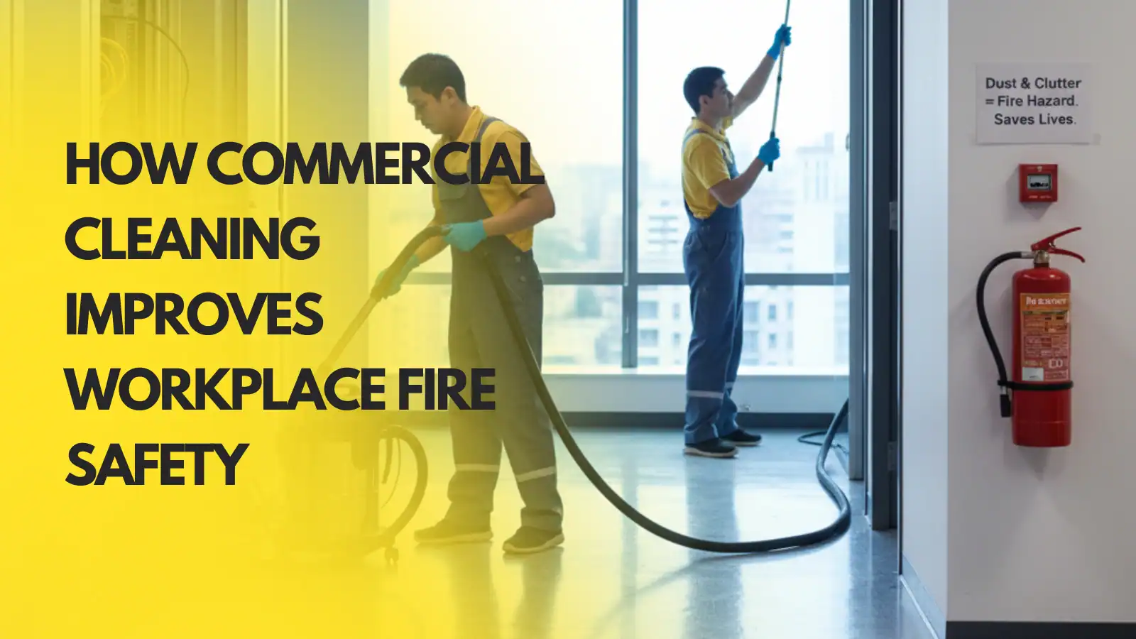 How Commercial Cleaning Improves Workplace Fire Safety